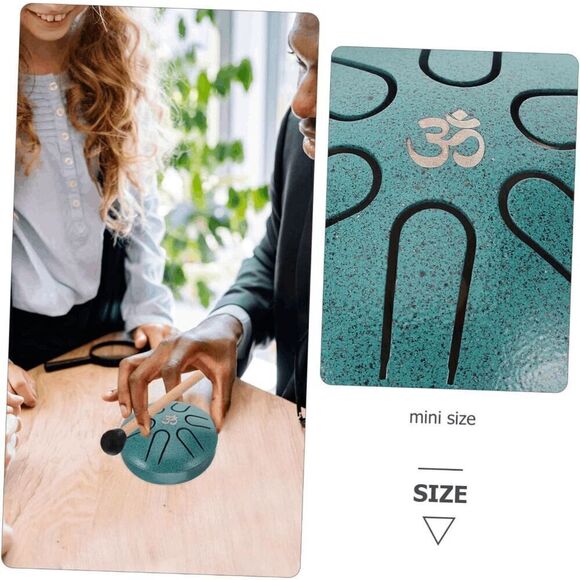 Mini Steel Tongue Rain Drum for Meditation Yoga Musical Education 3 Inch 6 Notes - Picture 4 of 7